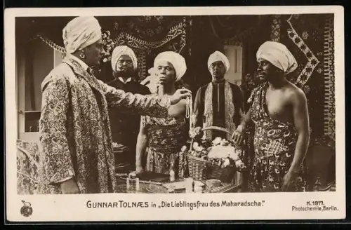 AK Film Die Lieblingsfrau des Maharadscha, Schauspieler Gunnar Tolnaes