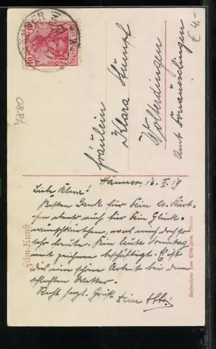 AK Filmszene aus Der Trompeter von Säkkingen, der Trompeter und Margarete, Behüt Dich Gott!