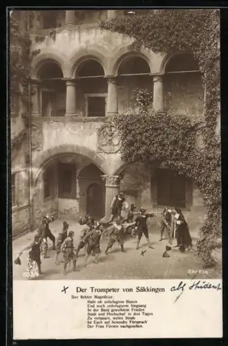 AK Kampfszene in Der Trompeter von Säckingen