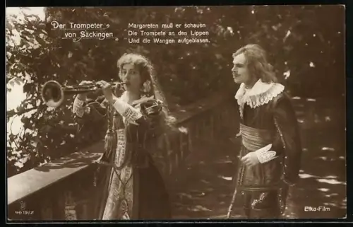 AK Der Trompeter von Säckingen und Margarete mit der Trompete