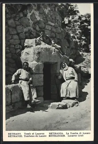 AK Bethanien, Einheimische vor Lazarus Grab