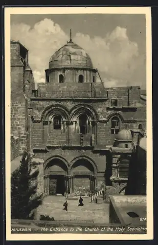 AK Jerusalem, The Entrance of the Church of the Holy Sepulchre