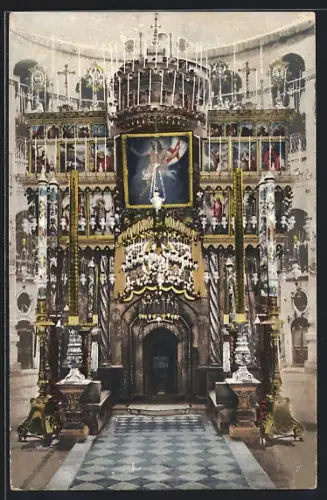 AK Jerusalem, Grabeskapelle, Innenansicht