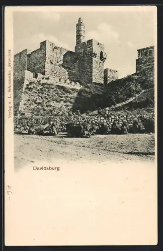 AK Jerusalem, Blick auf die Davidsburg