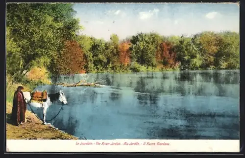 AK Jordan, Mann mit Pferd am Ufer