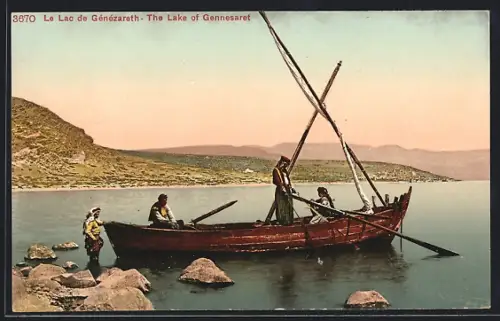 AK Palästina, le lac de Genezareth, the Lake of Gennesaret