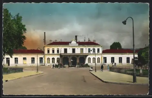 AK Epernay, La Gare, Bahnhof