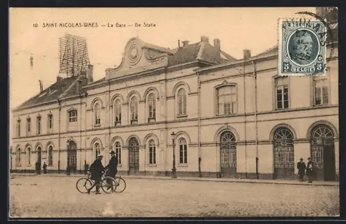 AK Saint-Nicolas-Waes, La Gare