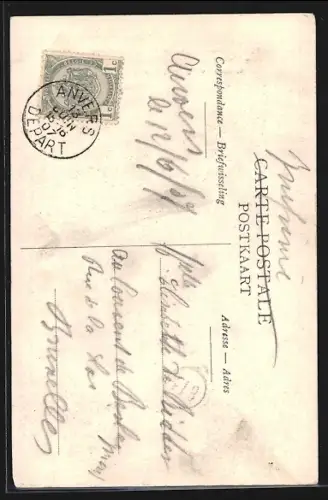 AK Anvers, Intérieur de la Gare Centrale