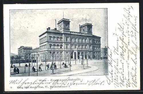 AK Wien, Partie am Franz-Josefs-Bahnhof