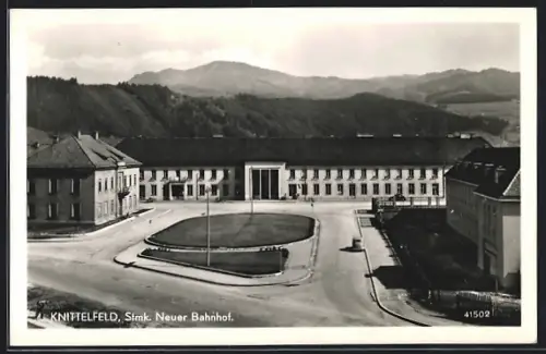 AK Knittelfeld /Stmk., Neuer Bahnhof
