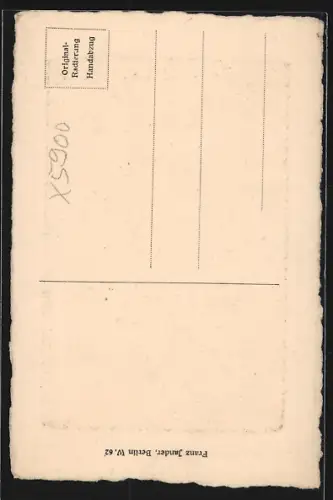 Künstler-AK Eisenach, Lutherhaus mit Gasthaus Lutherkeller