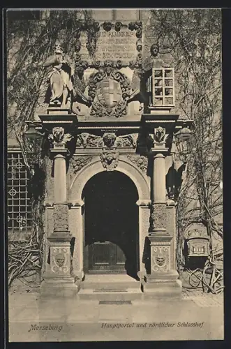 AK Merseburg, Hauptportal und nördlicher Schlosshof