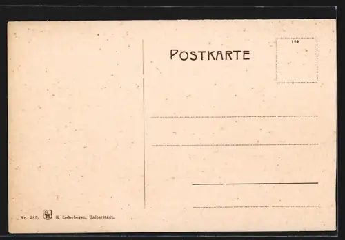 AK Goslar, Ortspanorama mit Bergen