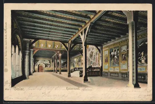 AK Goslar / Harz, Blick in den Kaisersaal