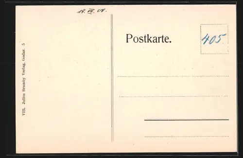 AK Goslar / Harz, Gemälde Wislicenus, Kaiser Heinrich IV. in Mainz