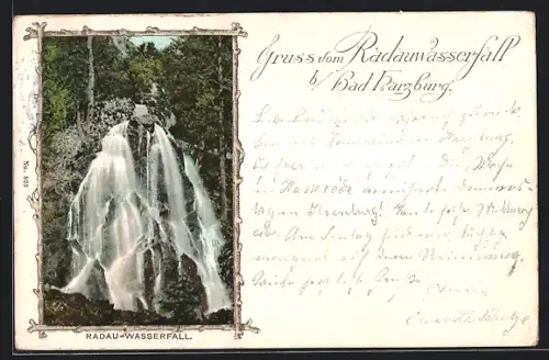 AK Bad Harzburg, Radau-Wasserfall