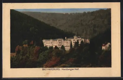 AK Bad Harzburg, Hotel Harzburger Hof aus der Vogelschau