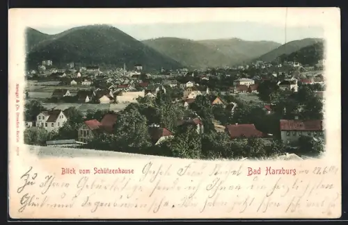 AK Bad Harzburg, Gesamtansicht, Blick vom Schützenhause