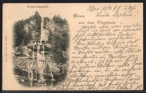 AK Oker / Harz, Rimkerwasserfall im Okerthal