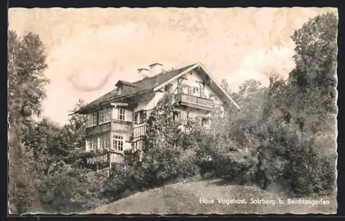 AK Salzberg b. Berchtesgaden, Hotel Haus Vogelrast, Bes. Josef Stocker