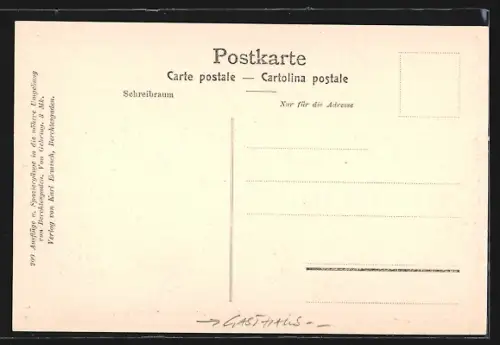 AK Berchtesgaden-Gern, Gasthaus Kaiser Karl, Totalansicht