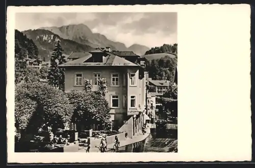 AK Berchtesgaden, Hotel-Fremdenheim Friedrichsruh, Bes. F. H. Windisch