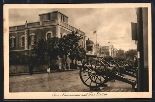 AK Suez, Gouvernorate and Fire Station, field guns