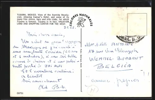 AK Tijuana, Avenida Revolucion, Hotel Caesar