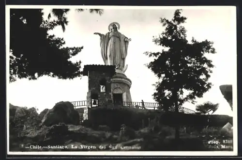 AK Santiago, La Virgen del San Cristobat
