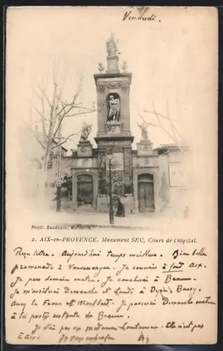 AK Aix-en-Provence, Monument SEC, Cours de l`Hôpital