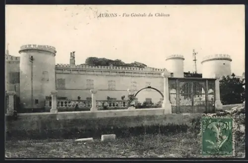 AK Aurons, Vue Générale du Château