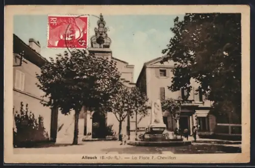 AK Allauch /B.-du-Rh., La Place F.-Chevillon