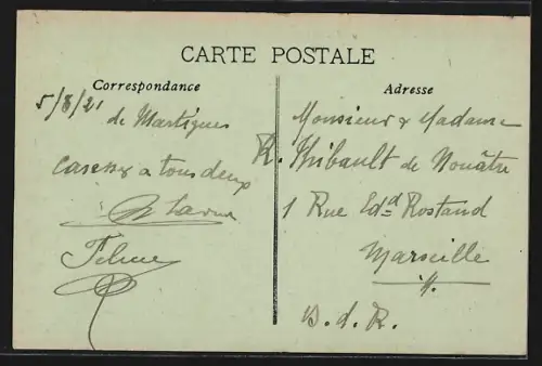 AK Martigues, Cours de l`Île avec bateaux amarrés