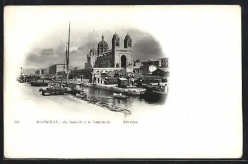 AK Marseille, La Tourette et la Cathédrale