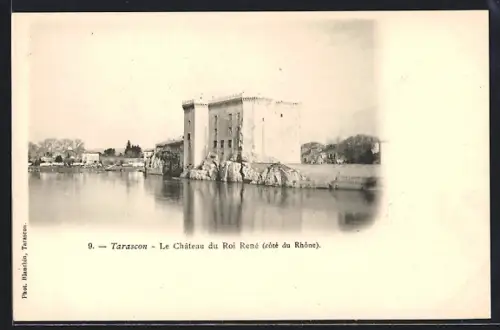 AK Tarascon, Le Château du Roi René, côté du Rhône