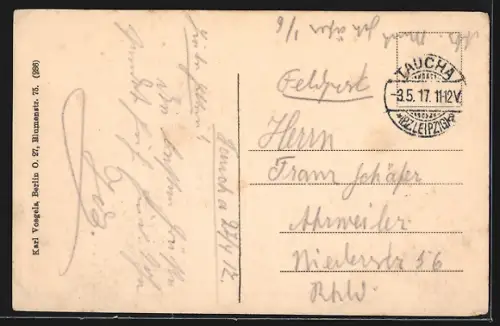 AK Durch einen Volltreffer zerstörtes russ. Feldgeschütz