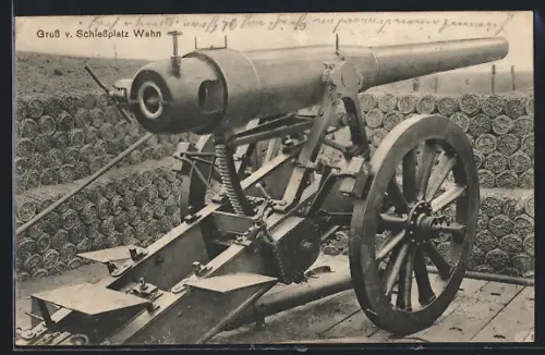 AK Wahn, Schiessplatz, Schweres Artillerie-Geschütz