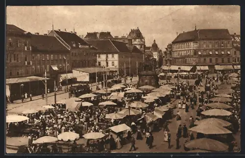 AK Zagreb, Jelacicev trg, La place du banus Jelacic
