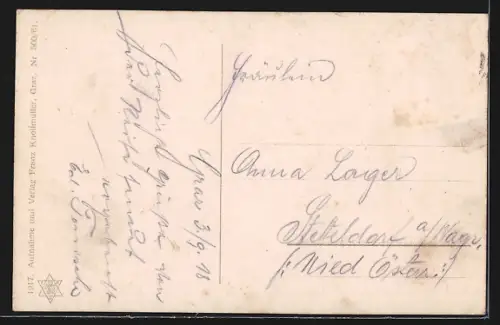 AK Graz, Strassenbahn am Hauptplatz mit Rathaus, Markttag