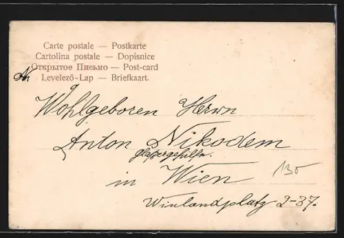 AK Dresden, Strassenbahn, Pragerstrasse mit Kaisercafe