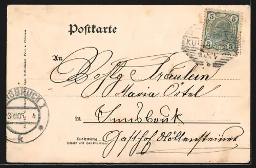 AK Walchsee in Tirol, Villa Sedlmayer, Totalansicht vom Wasser aus