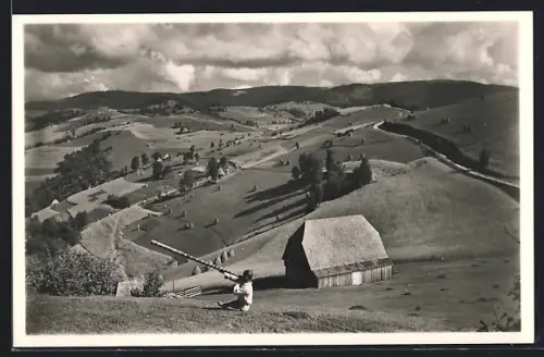 AK Siebenbürgen, Vue dans les Montagnes Apuseni