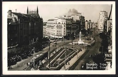 AK Beograd, Strassenbahn, Terazije