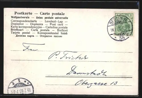 AK Berlin, Spittelmarkt, Blick auf Strassenbahnhaltestelle