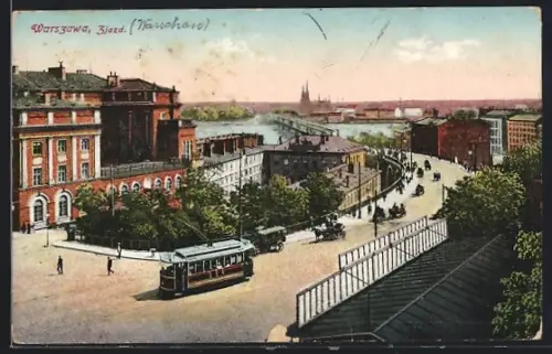 AK Warszawa, Zjazd, Strassenbahn