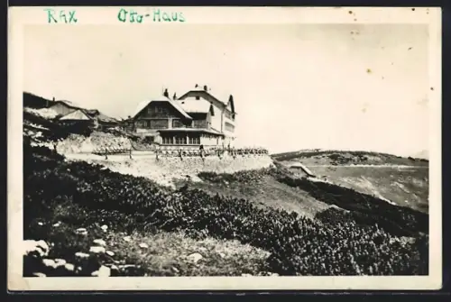 AK Ottoschutzhaus, Berghütte mit Umgebung