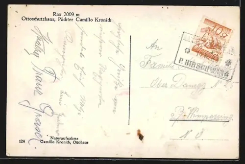 AK Ottoschutzhaus, Berghütte mit Umgebung