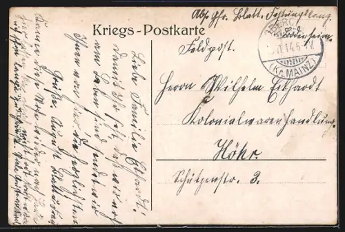 AK Einzug der Deutschen Truppen in Brüssel