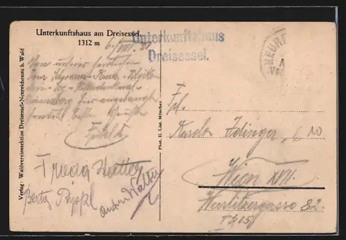 AK Neureichenau, Unterkunftshaus